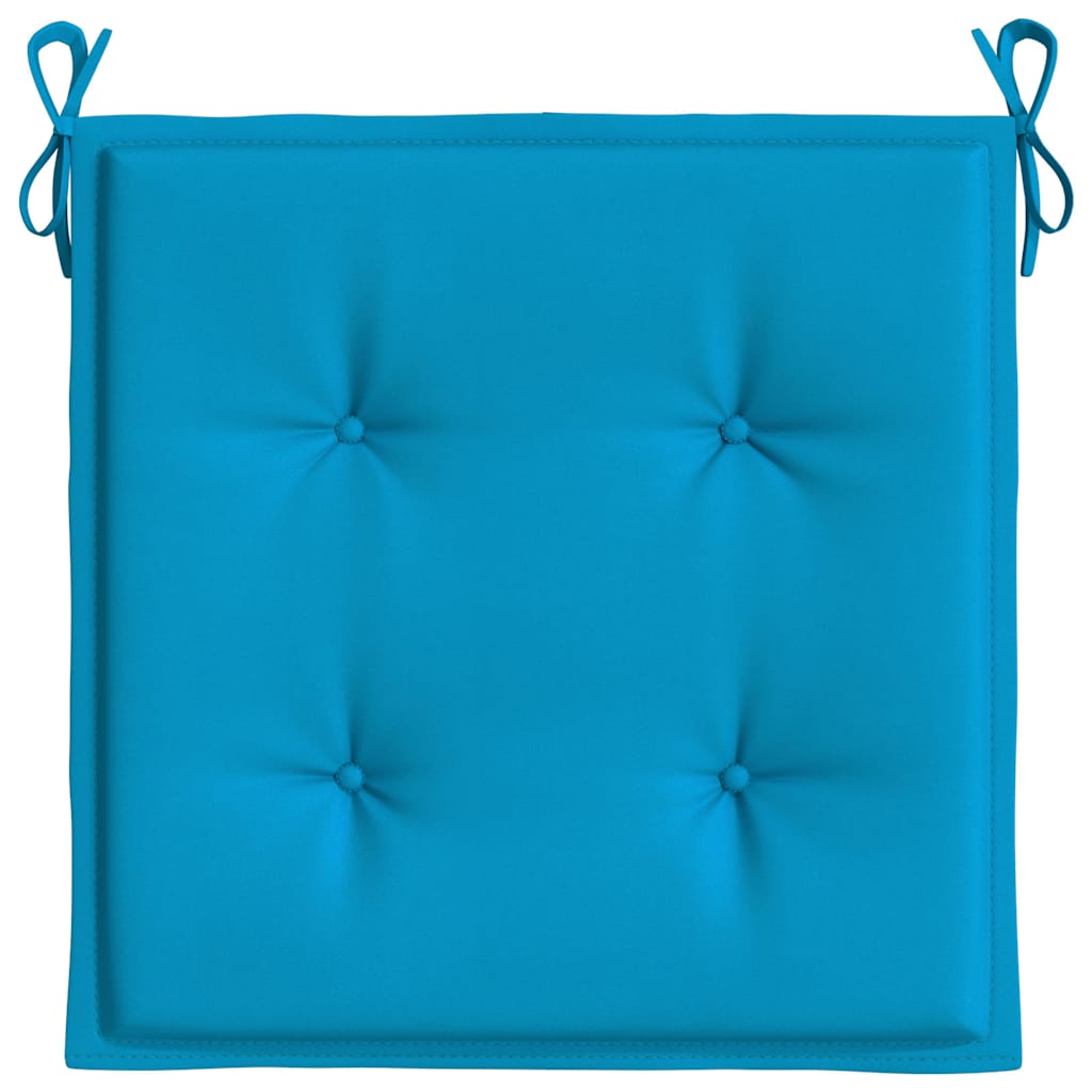 Cuscini per Sedia 6 pz Blu 50x50x3 cm in Tessuto Oxford