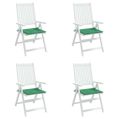 Cuscini per Sedia 4 pz Verdi 50x50x3 cm in Tessuto Oxford