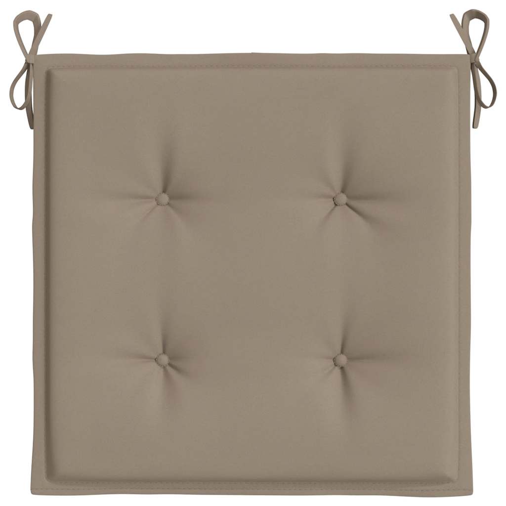 Cuscini per Sedia 4 pz Tortora 50x50x4 cm in Tessuto Oxford | homemem39