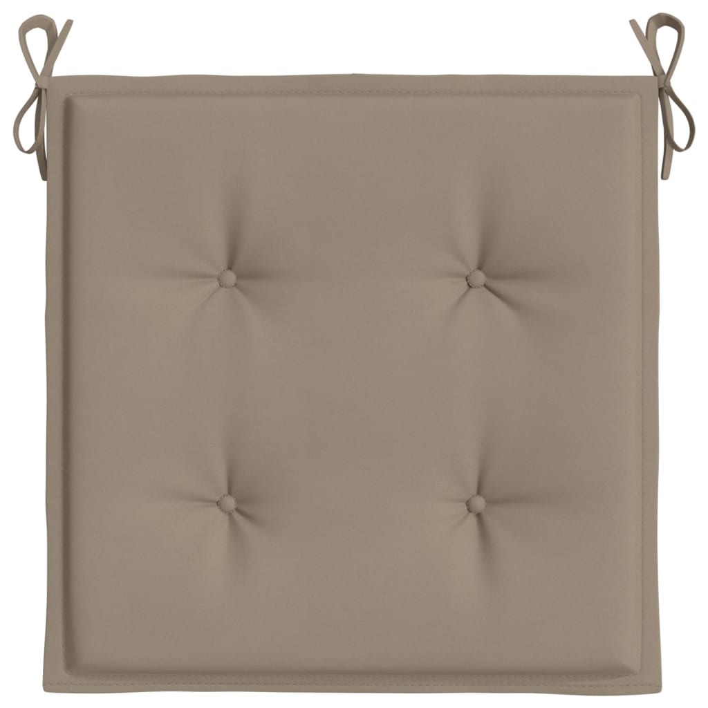 Cuscini per Sedia 6 pz Tortora 50x50x3 cm in Tessuto Oxford - homemem39