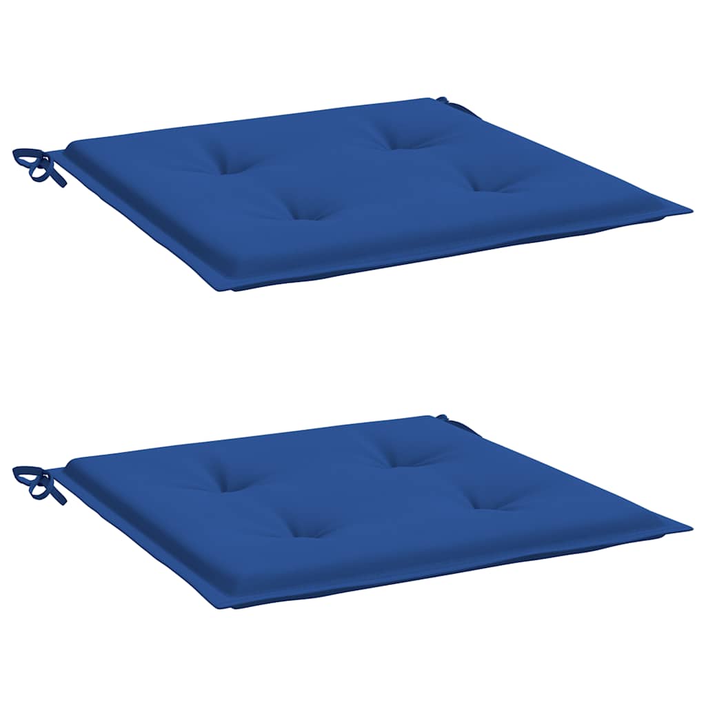 Cuscini per Sedia 2 pz Blu Reale 50x50x4 cm in Tessuto Oxford | homemem39