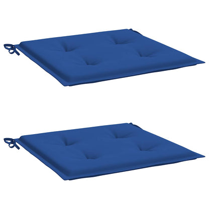 Cuscini per Sedia 2 pz Blu Reale 50x50x4 cm in Tessuto Oxford | homemem39