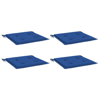 Cuscini per Sedia 4 pz Blu Reale 50x50x3 cm in Tessuto Oxford - homemem39