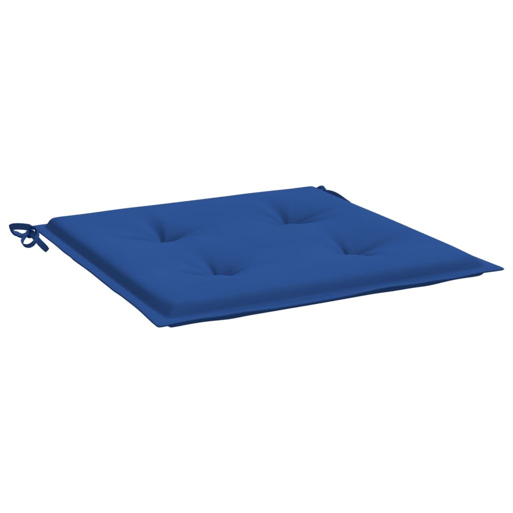 Cuscini per Sedia 6 pz Blu Reale 50x50x4 cm in Tessuto Oxford