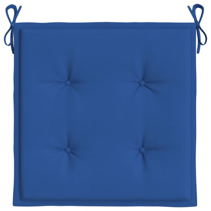 Cuscini per Sedia 6 pz Blu Reale 50x50x3 cm in Tessuto Oxford - homemem39