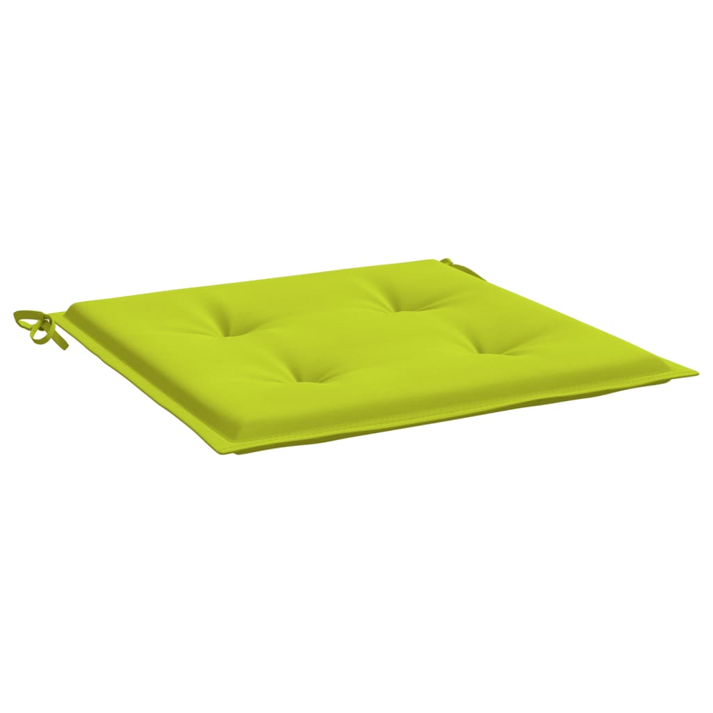 Cuscini per Sedia 6 pz Verde Brillante 50x50x4cm Tessuto Oxford