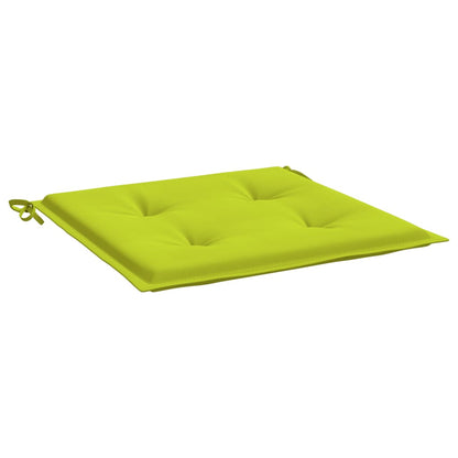 Cuscini per Sedia 6 pz Verde Brillante 50x50x4cm Tessuto Oxford