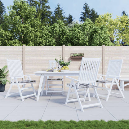 Cuscini per Sedia 4 pz a Quadri Grigi 50x50x4 cm Tessuto Oxford