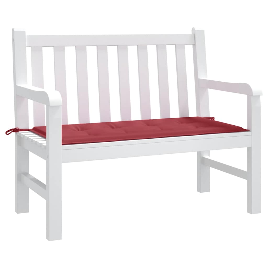 Cuscino per Panca Rosso Vino 100x50x4 cm in Tessuto Oxford | homemem39