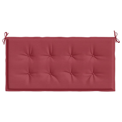 Cuscino per Panca Rosso Vino 100x50x4 cm in Tessuto Oxford
