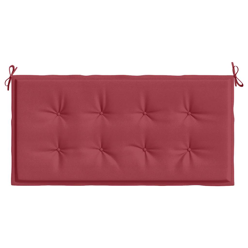 Cuscino per Panca Rosso Vino 100x50x3 cm in Tessuto Oxford