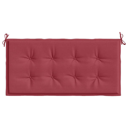 Cuscino per Panca Rosso Vino 100x50x3 cm in Tessuto Oxford