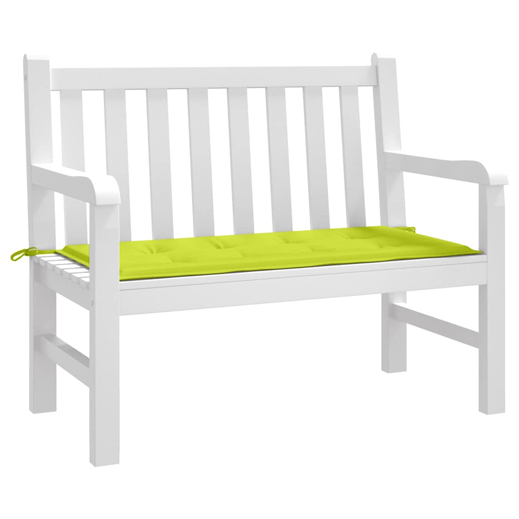 Cuscino per Panca Verde Brillante 100x50x3 cm in Tessuto Oxford | homemem39