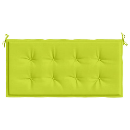 Cuscino per Panca Verde Brillante 120x50x4 cm in Tessuto Oxford