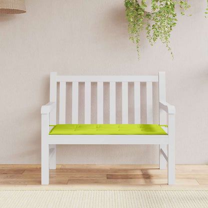 Cuscino per Panca Verde Brillante 120x50x4 cm in Tessuto Oxford | homemem39