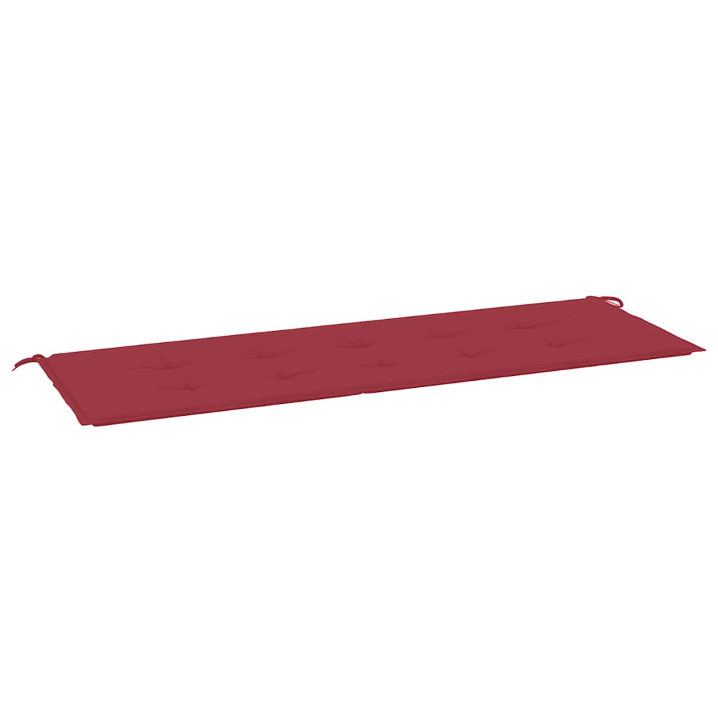Cuscino per Panca Rosso Vino 150x50x4 cm in Tessuto Oxford