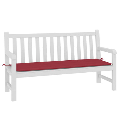 Cuscino per Panca Rosso Vino 150x50x4 cm in Tessuto Oxford