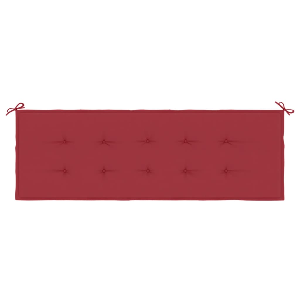 Cuscino per Panca Rosso Vino 150x50x3 cm in Tessuto Oxford