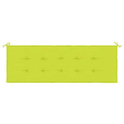Cuscino per Panca Verde Brillante 150x50x3 cm in Tessuto Oxford