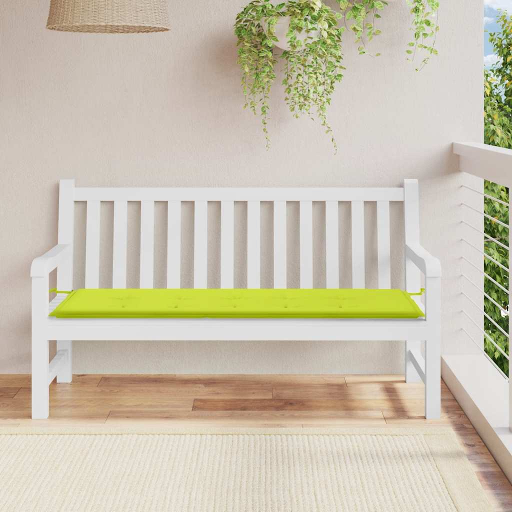 Cuscino per Panca Verde Brillante 150x50x3 cm in Tessuto Oxford | homemem39