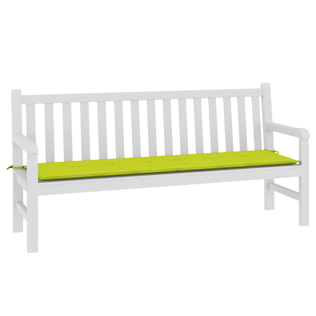 Cuscino per Panca Verde Brillante 180x50x3 cm in Tessuto Oxford | homemem39