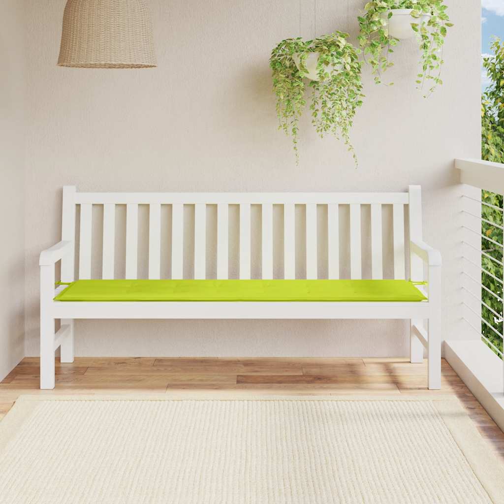 Cuscino per Panca Verde Brillante 180x50x3 cm in Tessuto Oxford | homemem39