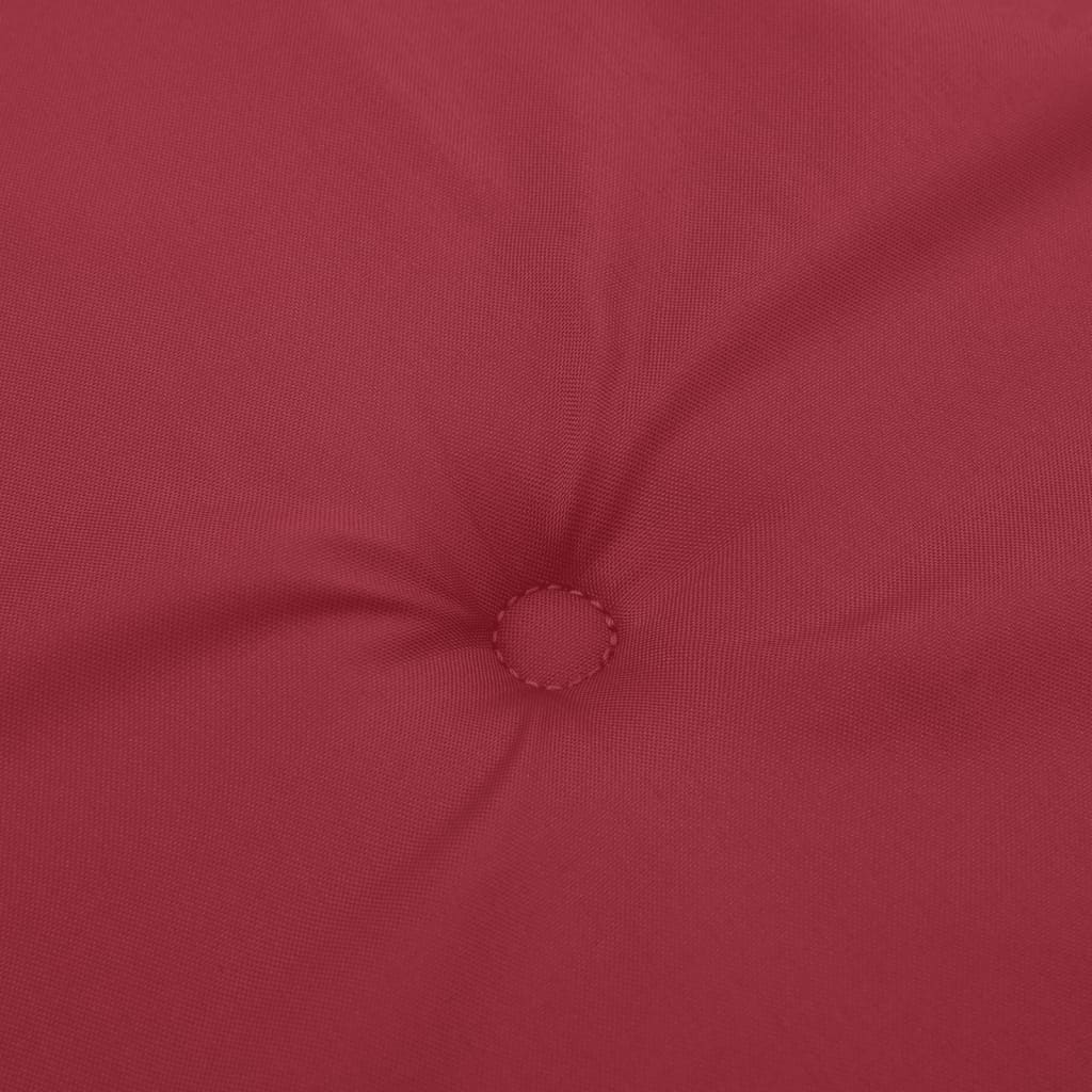 Cuscini per Sedie 6 pz Rosso Vino 120x50x3 cm in Tessuto