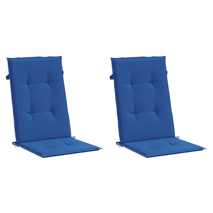 Cuscini per Sedie 2 pz Blu Reale 120x50x3 cm in Tessuto | homemem39