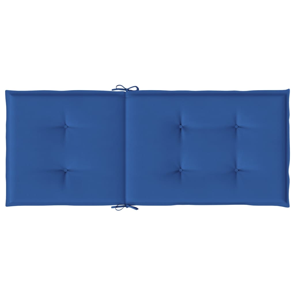 Cuscini per Sedie 2 pz Blu Reale 120x50x3 cm in Tessuto | homemem39
