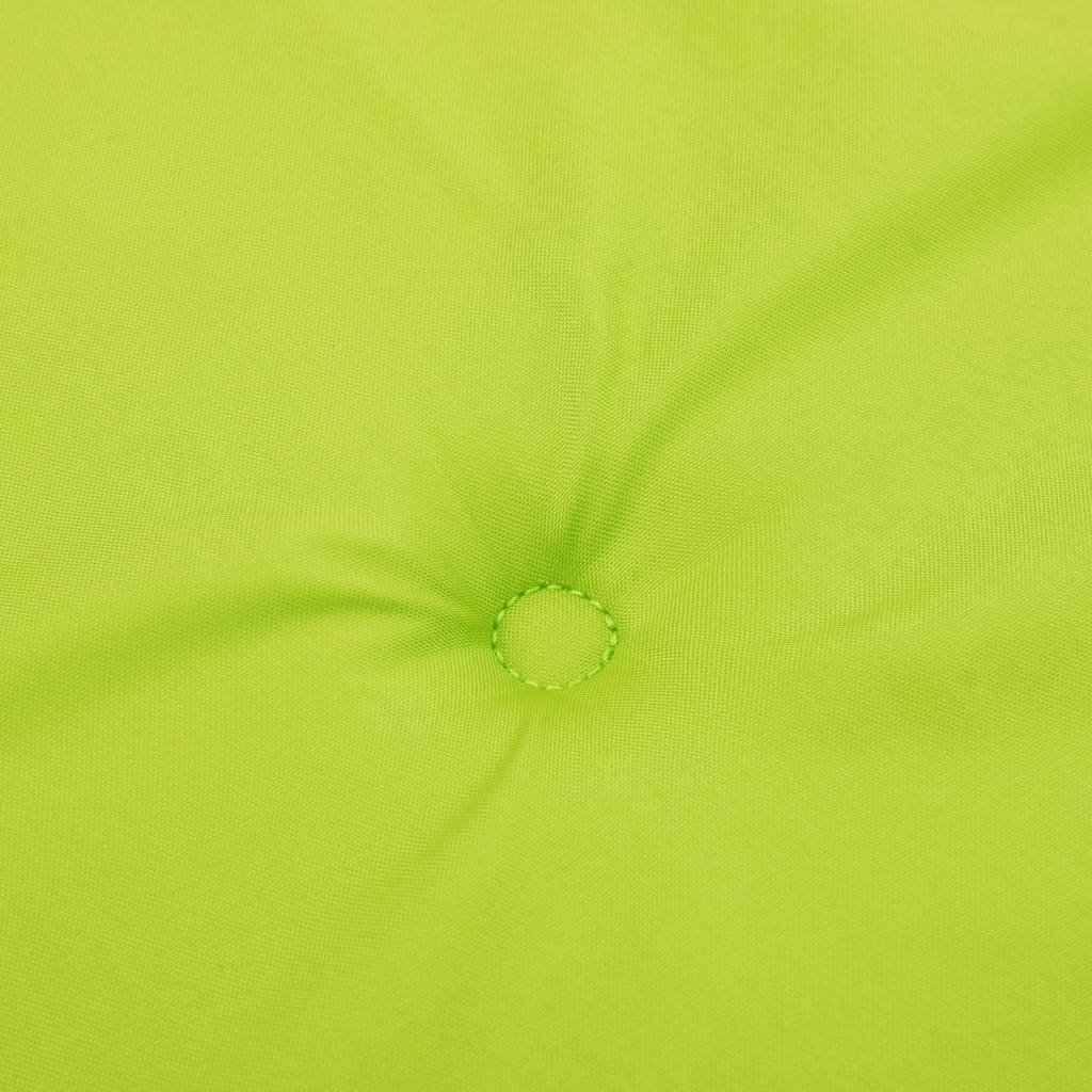 Cuscini per Sedie 4 pz Verde Brillante 120x50x3 cm in Tessuto | homemem39