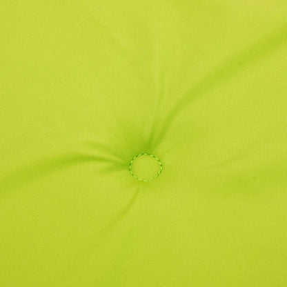 Cuscini per Sedie 6 pz Verde Brillante 120x50x3 cm in Tessuto