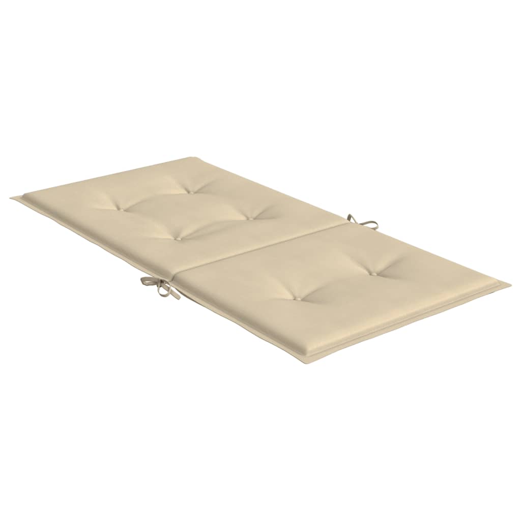 Cuscini per Sedia 6 pz Beige 100x50x3 cm in Tessuto Oxford - homemem39