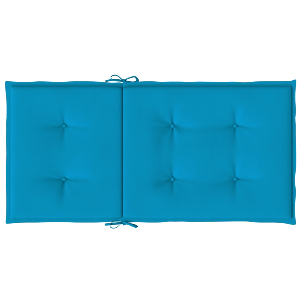 Cuscini per Sedia 6 pz Blu 100x50x3 cm in Tessuto Oxford