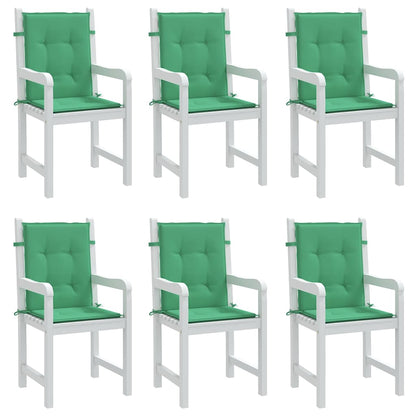 Cuscini per Sedia 6 pz Verdi 100x50x3 cm in Tessuto Oxford | homemem39