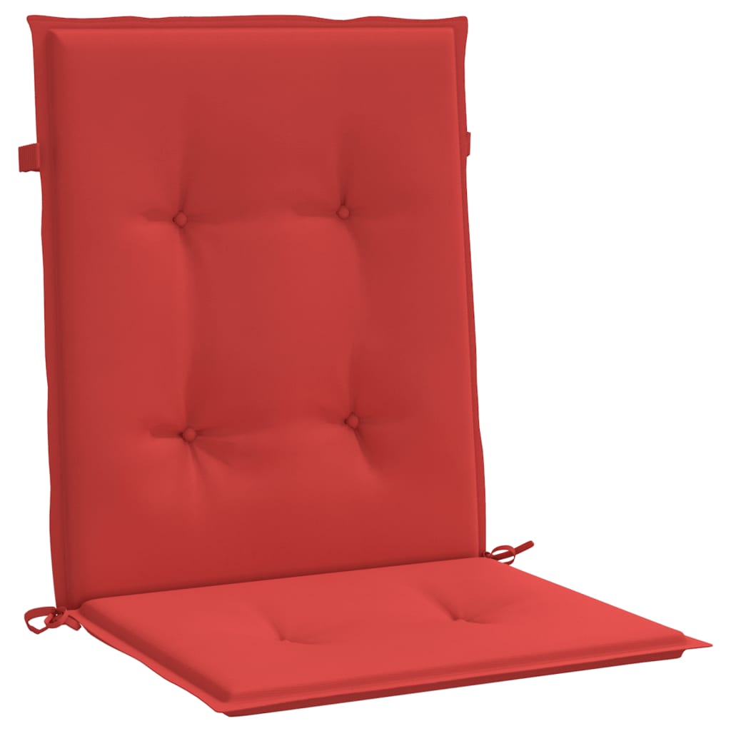 Cuscini per Sedia da Giardino 6 pz Rossi 100x50x3 cm in Tessuto | homemem39
