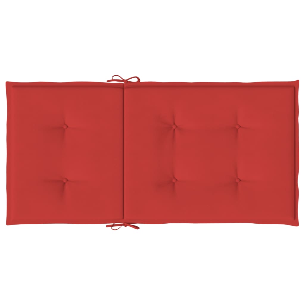 Cuscini per Sedia da Giardino 6 pz Rossi 100x50x3 cm in Tessuto | homemem39
