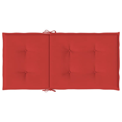 Cuscini per Sedia da Giardino 6 pz Rossi 100x50x3 cm in Tessuto | homemem39