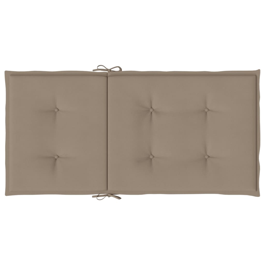 Cuscini per Sedia 6 pz Tortora 100x50x3 cm in Tessuto Oxford | homemem39