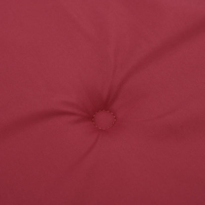 Cuscini per Sedia 4 pz Rosso Vino 100x50x7 cm in Tessuto