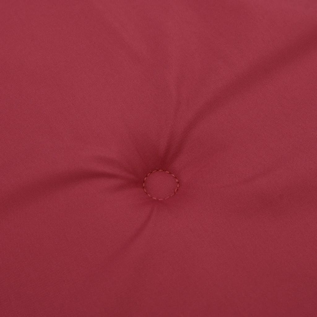 Cuscini per Sedia 6 pz Rosso Vino 100x50x3 cm in Tessuto