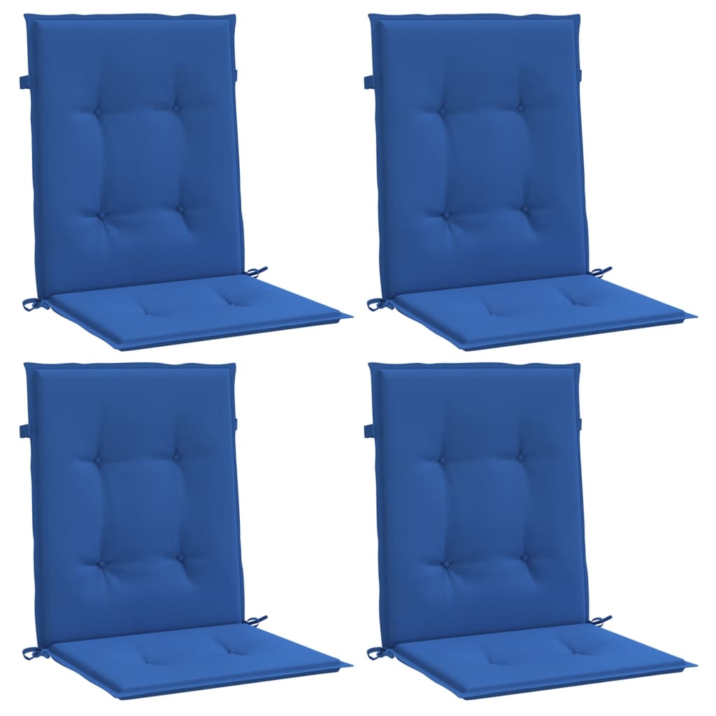 Cuscini per Sedia 4 pz Blu Reale 100x50x3 cm in Tessuto Oxford - homemem39