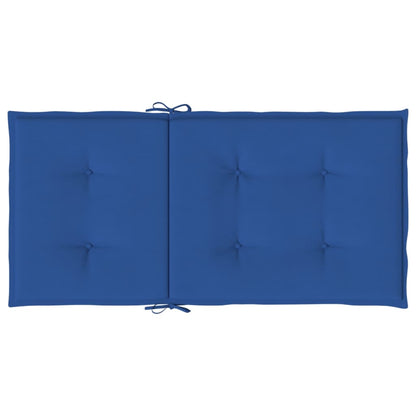 Cuscini per Sedia 6 pz Blu Reale 100x50x3 cm in Tessuto Oxford - homemem39