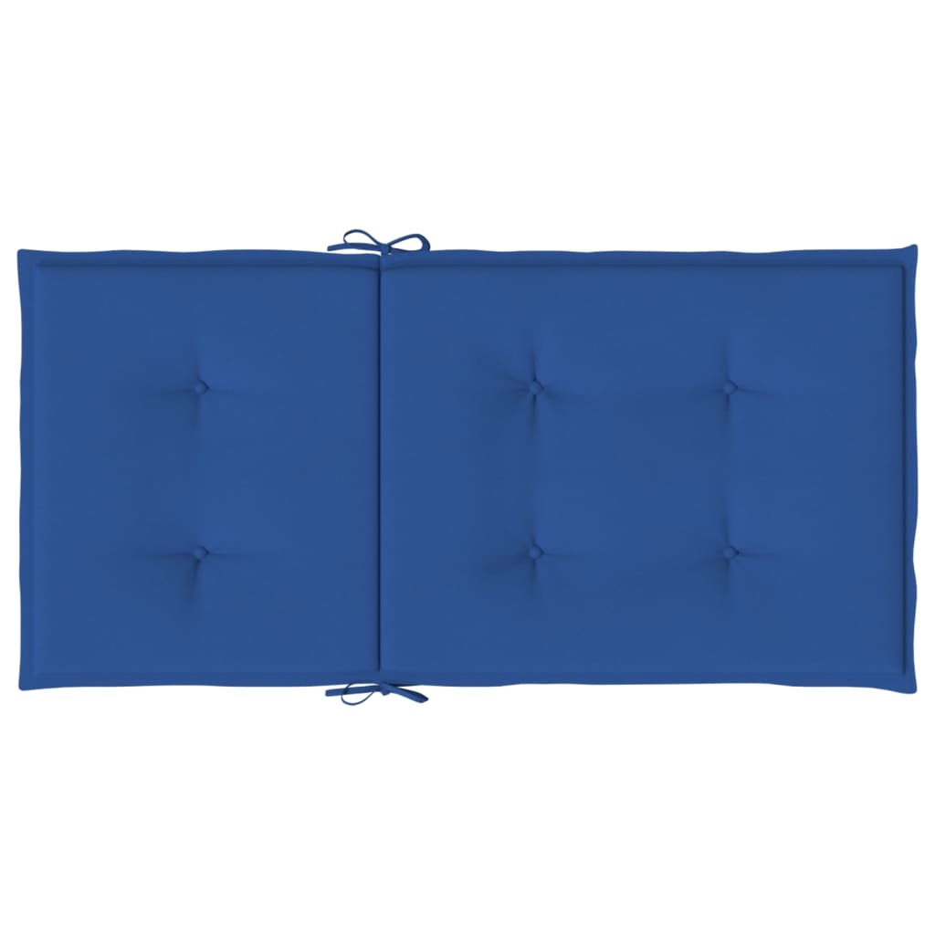 Cuscini per Sedia 6 pz Blu Reale 100x50x3 cm in Tessuto Oxford