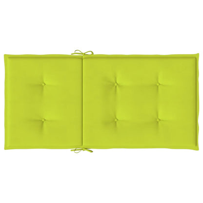 Cuscini per Sedia 2 pz Verde Intenso 100x50x3 cm Tessuto Oxford