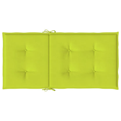 Cuscini per Sedia 2 pz Verde Intenso 100x50x3 cm Tessuto Oxford