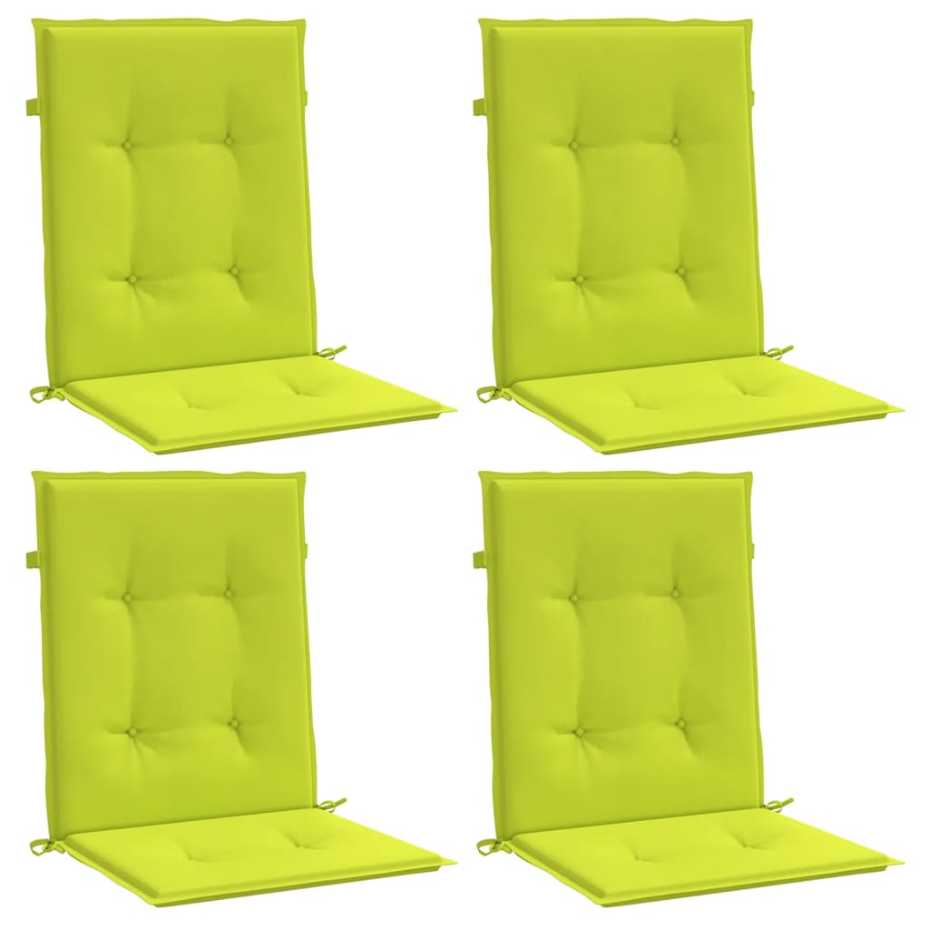 Cuscini per Sedia 4 pz Verde Intenso 100x50x3 cm Tessuto Oxford | homemem39