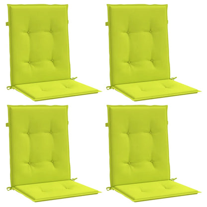 Cuscini per Sedia 4 pz Verde Intenso 100x50x3 cm Tessuto Oxford | homemem39