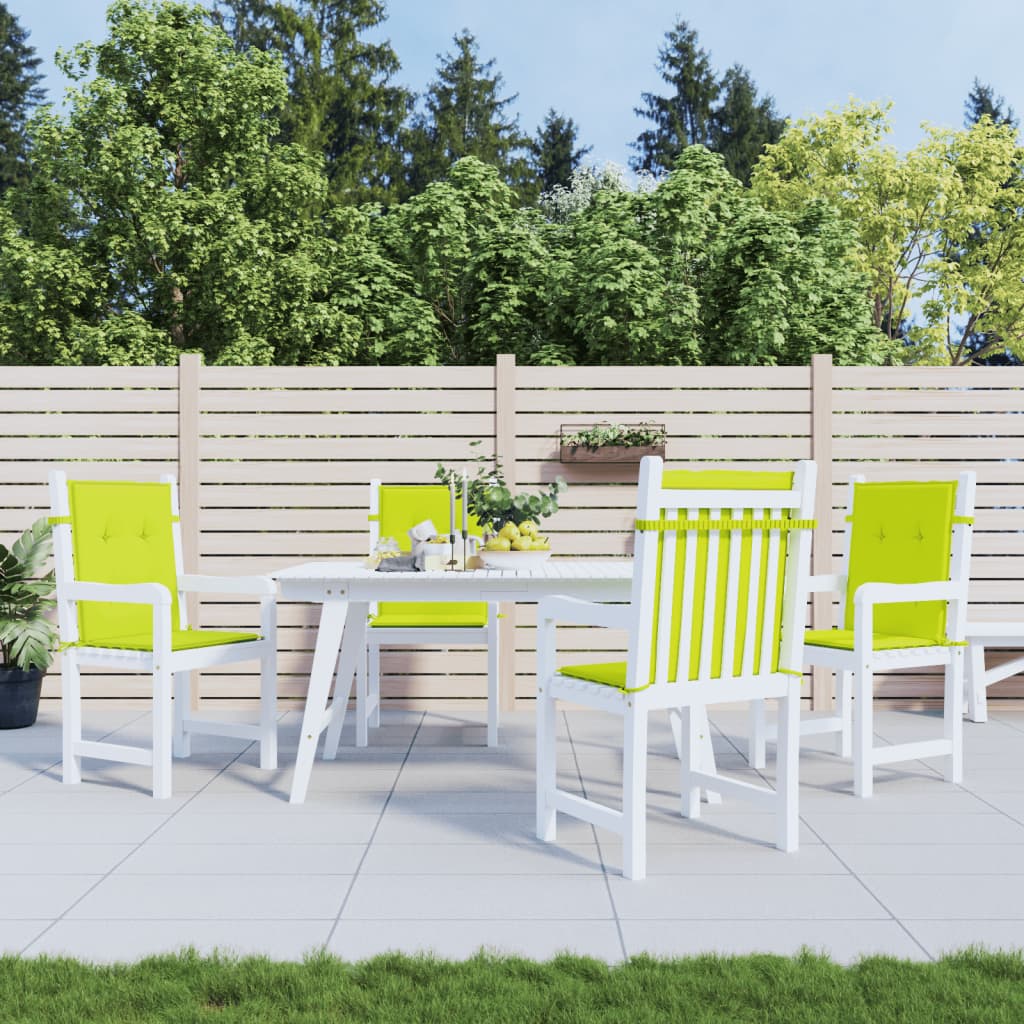 Cuscini per Sedia 4 pz Verde Intenso 100x50x3 cm Tessuto Oxford | homemem39