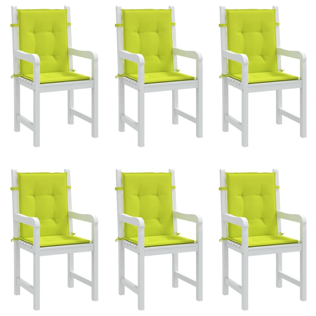 Cuscini per Sedia 6 pz Verde Intenso 100x50x3 cm Tessuto Oxford | homemem39