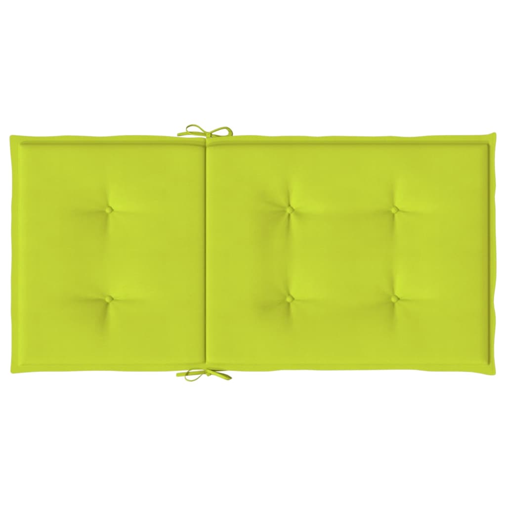 Cuscini per Sedia 6 pz Verde Intenso 100x50x3 cm Tessuto Oxford